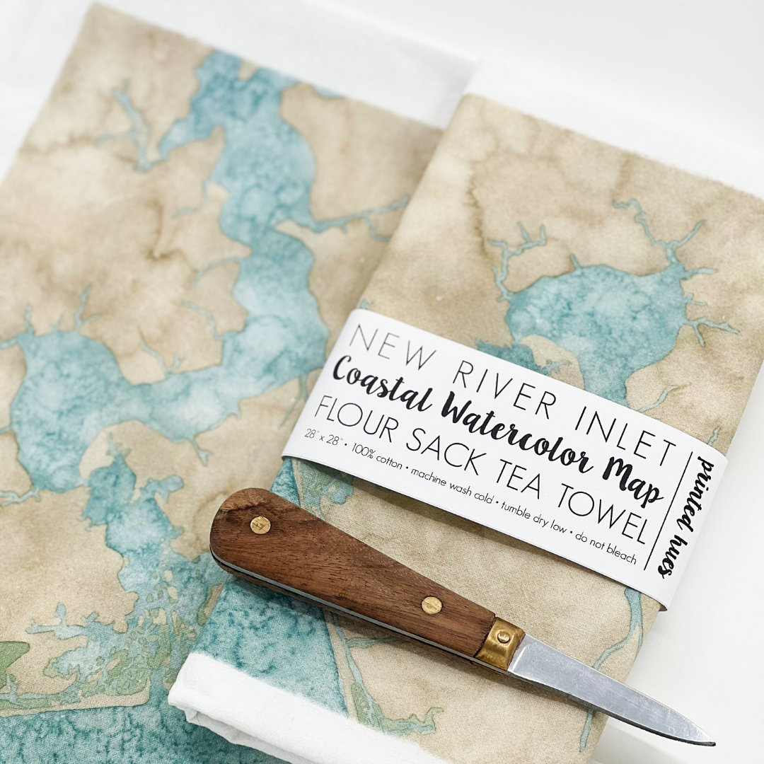 Flower Sack Tea Towel - New River Inlet